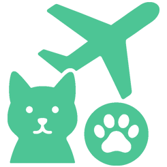air travel with pets icon